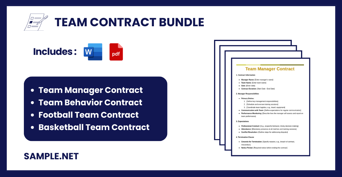 team contract bundle