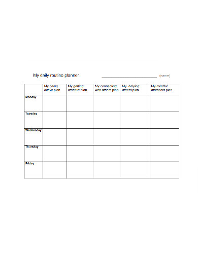 Daily Routine Planner