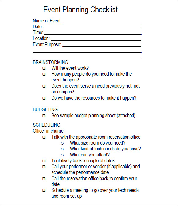 Free 10 Sample Event Planning Templates In Pdf Ppt Google Docs - Reverasite