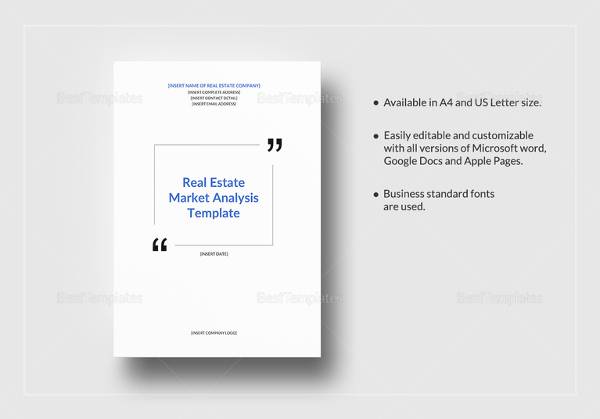 real estate market analysis template