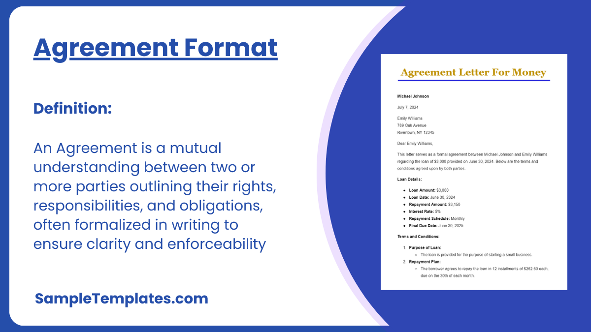 Agreement Format