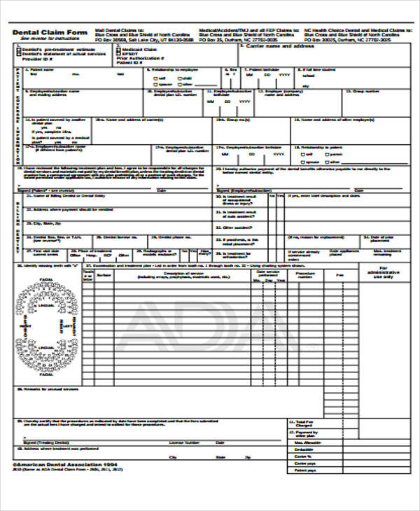 dental choice claim form