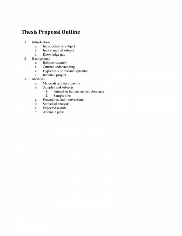 Ms Word Thesis Template