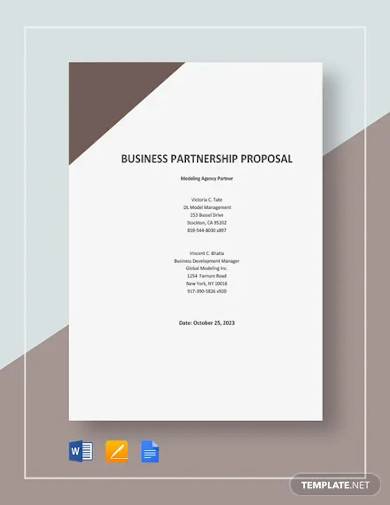 model partnership proposal template