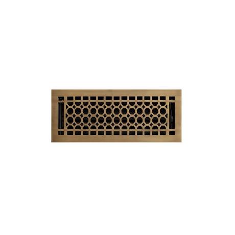 Honeycomb Brass Floor Register