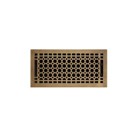 Honeycomb Brass Floor Register