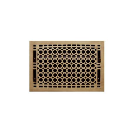 Honeycomb Brass Floor Register