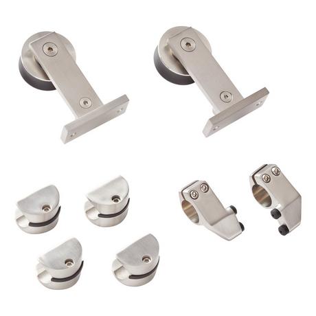 78" Amici Single Roller Top-Mount Barn Door Hardware Kit