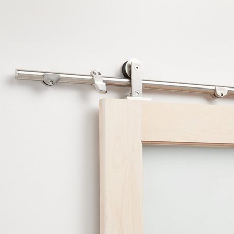 96" Amici Single Roller Top-Mount Barn Door Hardware Kit