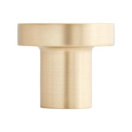 Orvin Brass Flat Round Cabinet Knob