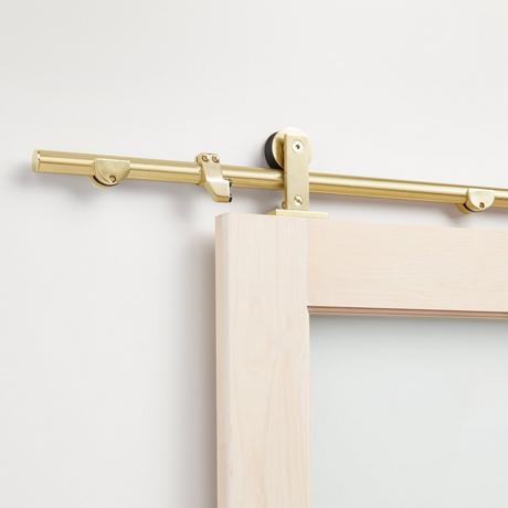 96" Amici Single Roller Top-Mount Barn Door Hardware Kit