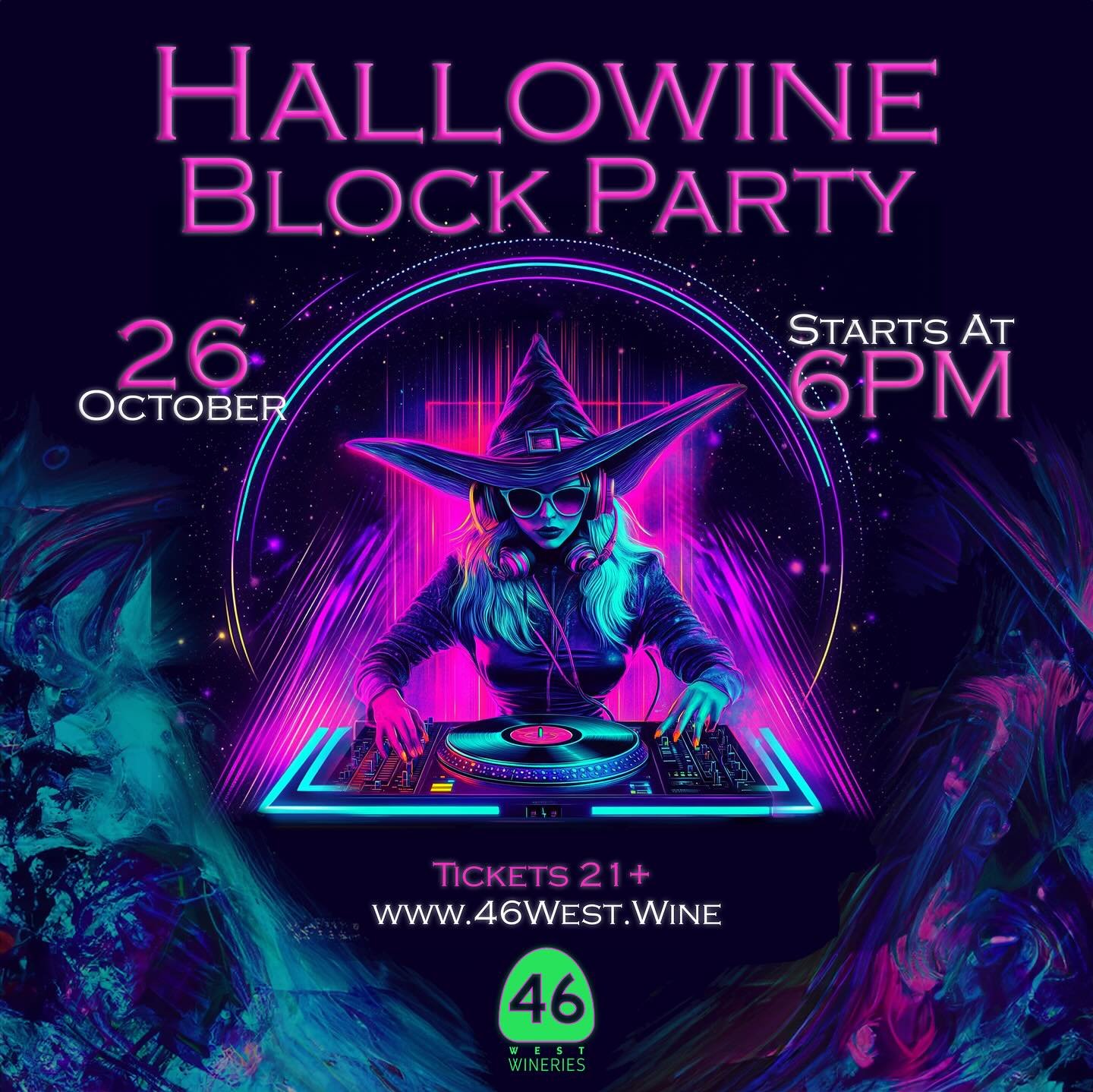 Ticket promo code Volatus to save $10/ticket!VŌLATŪS and staff have a need for speed and wine and are dressing up for a good time at 46 West Hallowine party on Saturday, October 26th at Four Lanterns Winery.
Come dressed 80&rsquo;s Style! Dust off th