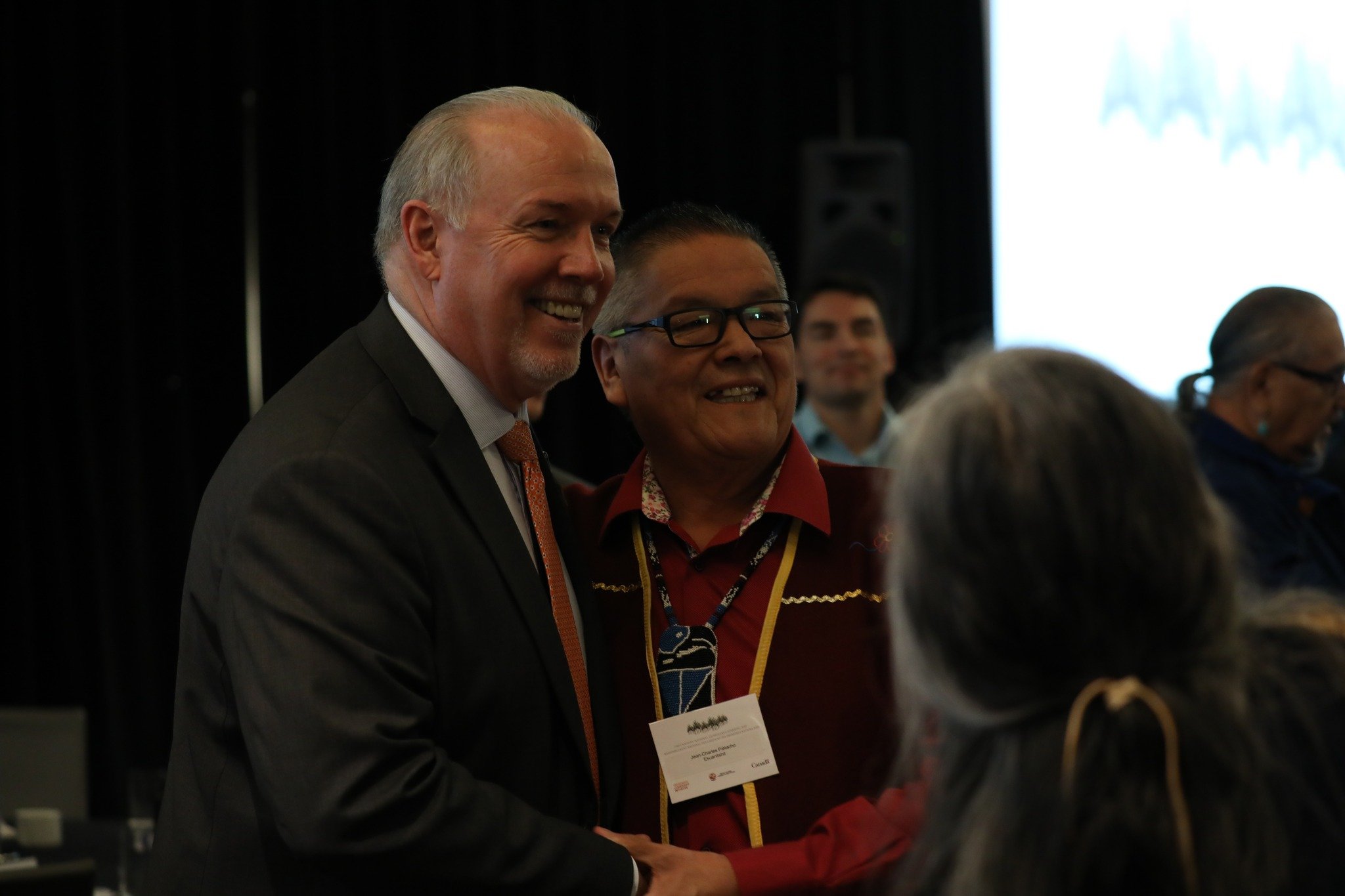 Today, we honour the memory of former Premier John Horgan and his leadership in advancing reconciliation and supporting Indigenous leadership in conservation. He was a big supporter of Guardians &ndash; pictured here at the 2019 National Guardians Ga