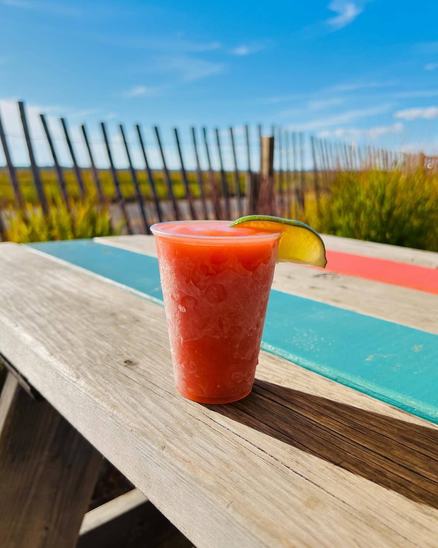 It&rsquo;s a perfect day for a strawberry-guava daiquiri! Summer came back and you should too! Kitchen &lsquo;til 9pm, bar &lsquo;til later!

#sunsetclub #plumisland 
#northshorema #beachbar
#daiquiris #islandlife