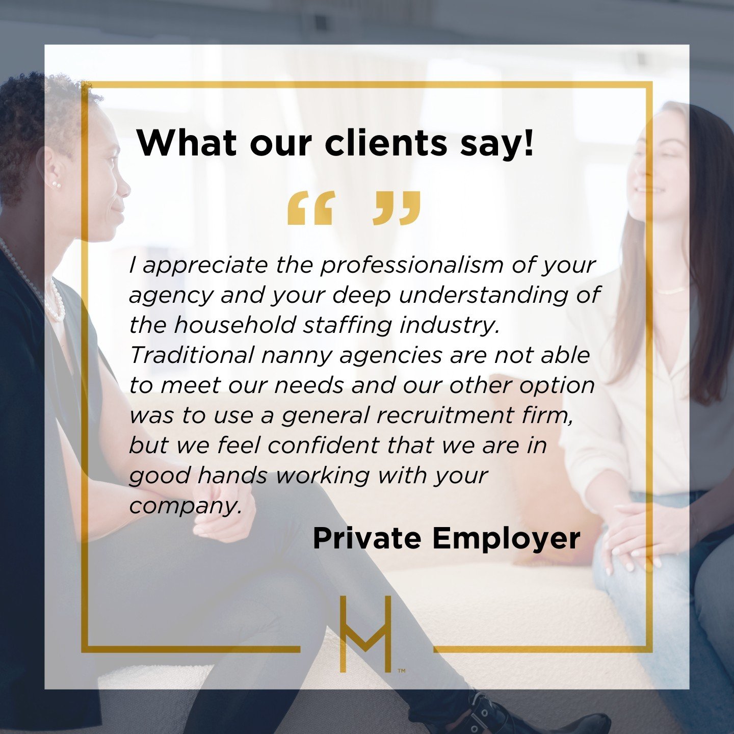 Grateful for our clients' trust! 🌟 We're confident in the exceptional service we provide. 
.
.
#HouseholdStaffing #ExceptionalService