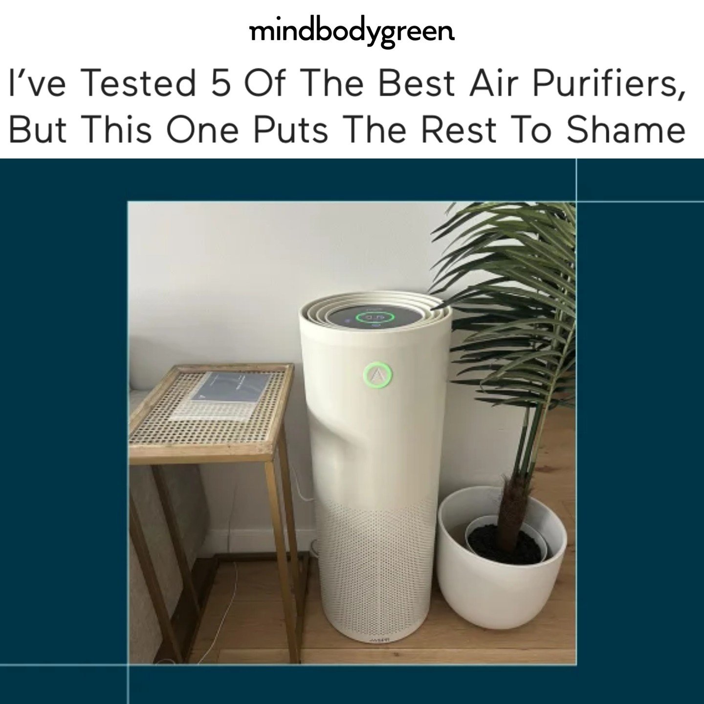 Air quality is top of mind and people are paying attention, but most of the air purifiers on the market are glorified fans. Read all about @jasprco and learn why the @mindbodygreen team says it's #1 in the market.