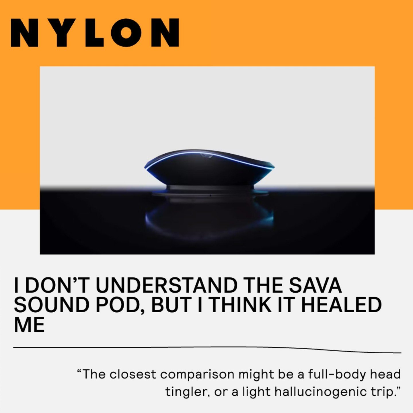 Discover the transformative power of sound therapy with @tersa.co's SAVA Sound Pod, as featured in @nylonmag! @aidenarata shares her journey from skepticism to serenity, experiencing the benefits of vibroacoustic therapy; &ldquo;For the first time in