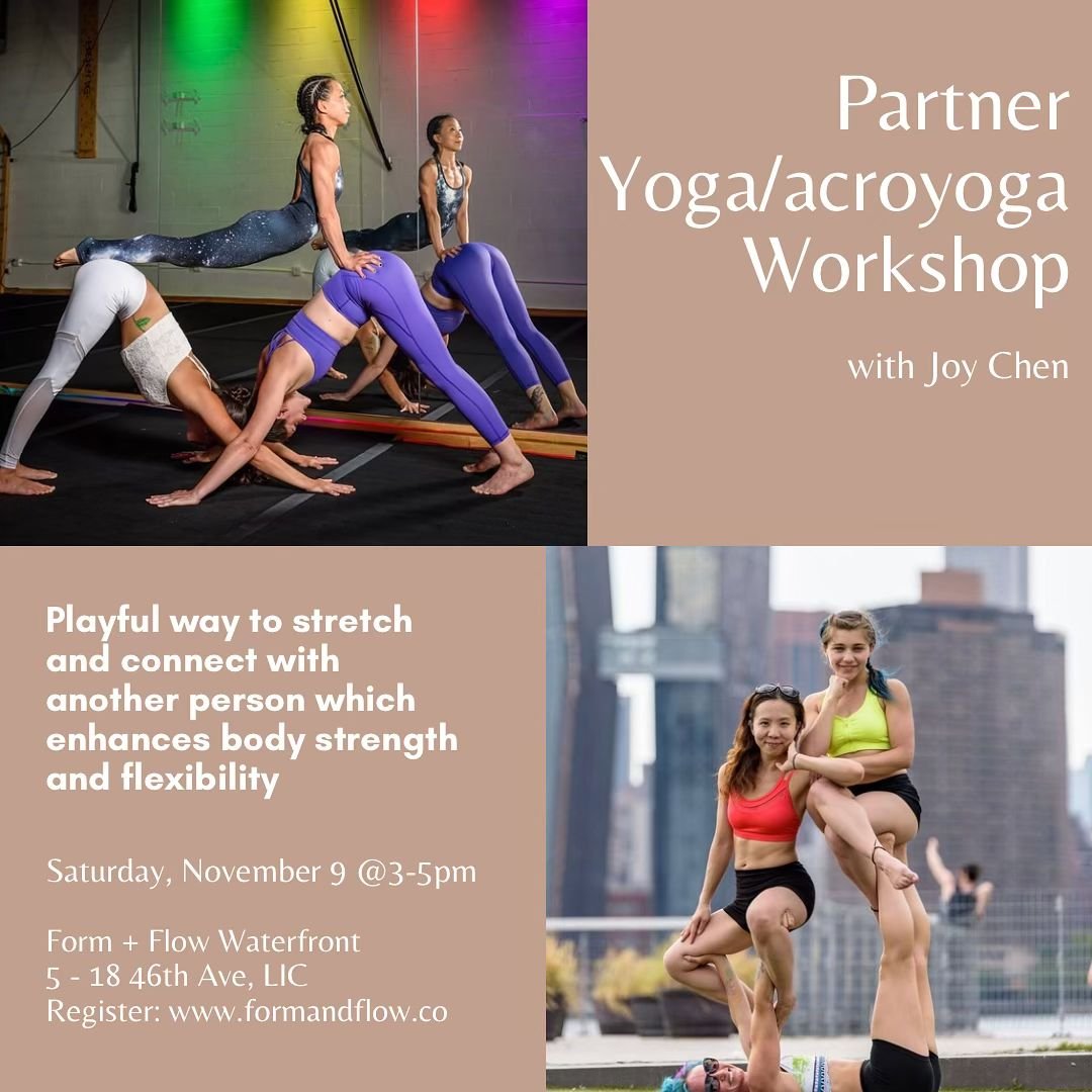 Not your typical date night or yoga class. Come spice it up on your mat with something fun and different! Beginner friendly partner yoga.
 
Partner yoga is a playful way to stretch and connect with another person which enhances body strength and flex