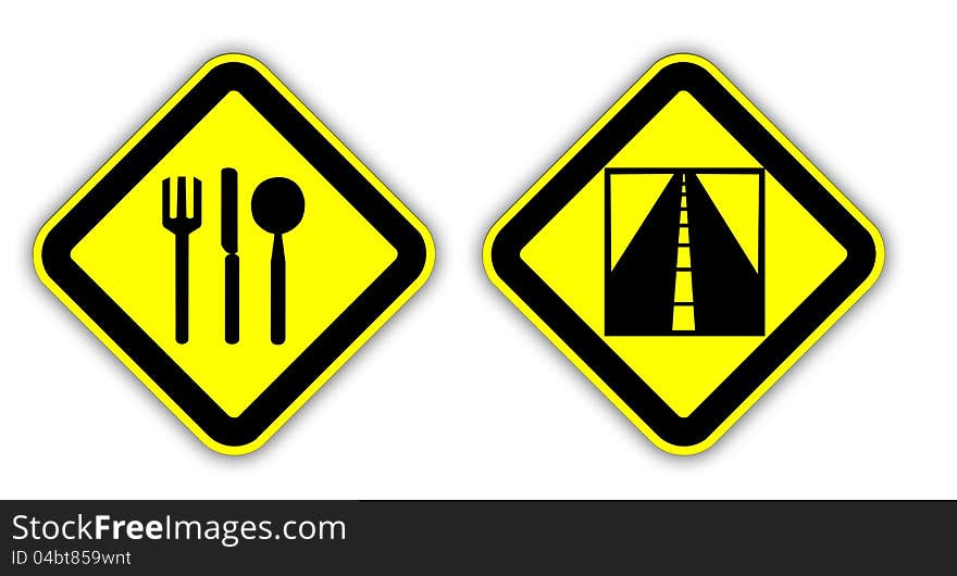 A traffic sign.