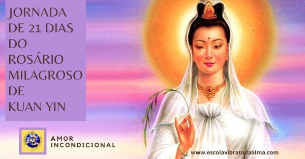 Banner Jornada de 21 Dias do Rosário Milagroso de Kuan Yin