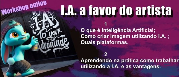 Banner I.A. a favor do artista