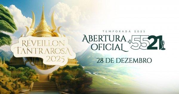 Banner Abertura Oficial Tantrarosa :: +5521 :: Réveillon 2025 :: 28.12