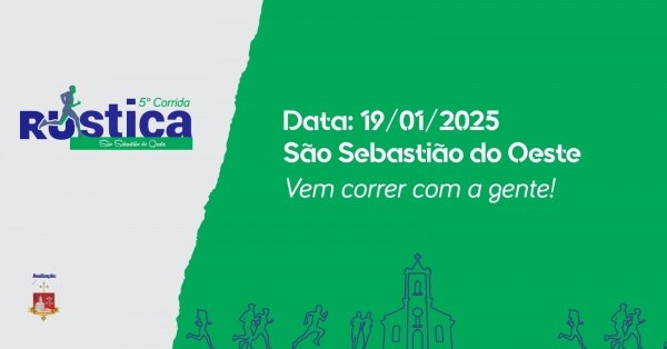 Banner 5ª Corrida Rústica de São Sebastião do Oeste