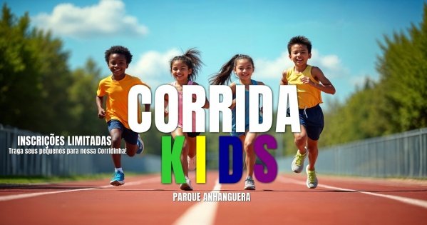 Banner CORRIDA KIDS - PARQUE ANHANGUERA