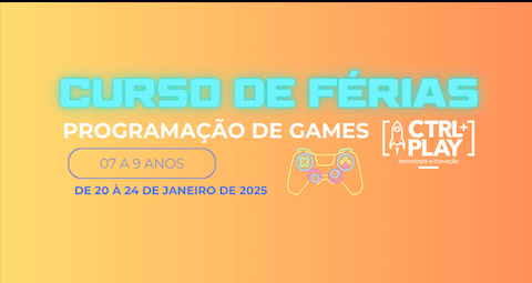 Banner CURSO DE FÉRIAS: Programação de Games