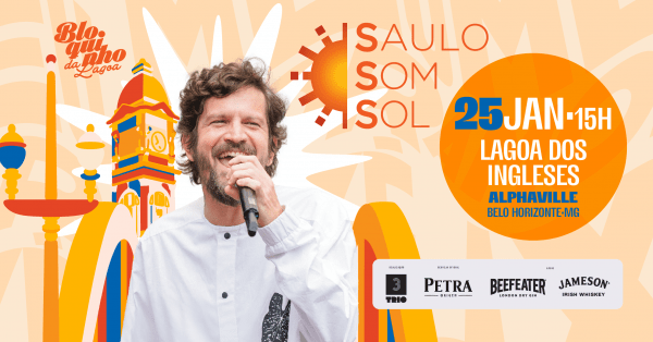 Banner SAULO, SOM e SOL | Bloquinho da Lagoa | BH