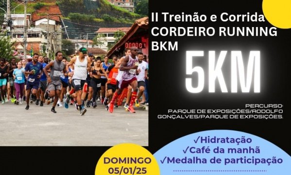 Banner II TREINÃO E CORRIDA - CORDEIRO RUNNING BKM