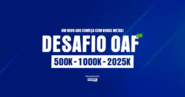 Banner DESAFIO OAF 500K - 1000K - 2025K