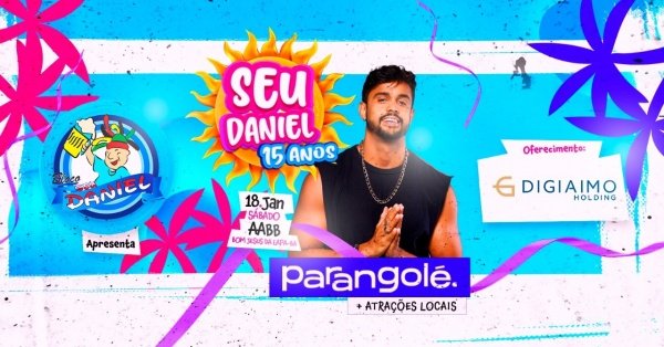 Banner Bloco Seu Daniel 15 anos