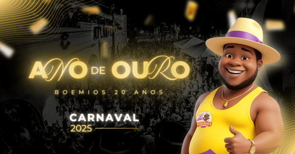 Banner BOEMIOS 2025 I ANO DE OURO