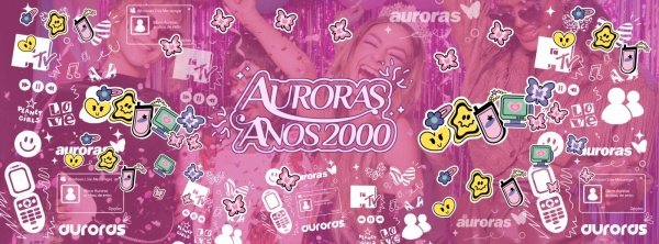 Banner Bloco Auroras - Anos 2000