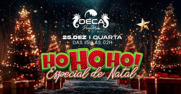 Banner HO HO HO: Especial de Natal