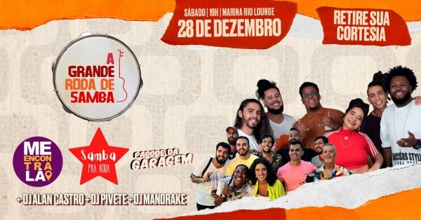 Banner A GRANDE RODA DE SAMBA::SAMBA PRA RODA - PAGODE DA GARAGEM - ME ENCONTRA LÁ