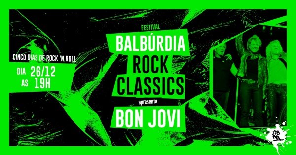 Banner BALBÚRDIA ROCK CLASSICS - BON JOVI COVER