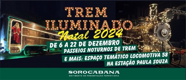 Banner Trem Iluminado 2024