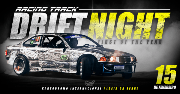 Banner Evento Drift Night - 15/02 - Racing Track 