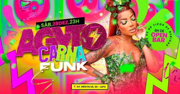 Banner AGYTO ::: CARNAFUNK c/ DJ SEXY LOVE + SEREIAS DO GUANABARA :: OPEN BAR