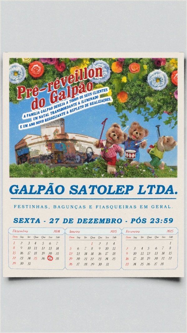 Banner Pré-réveillon do Galpãozinho