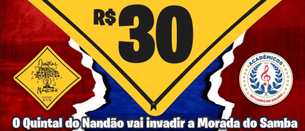 Banner QUINTAL DO NANDÃO NA MORADA DO SAMBA