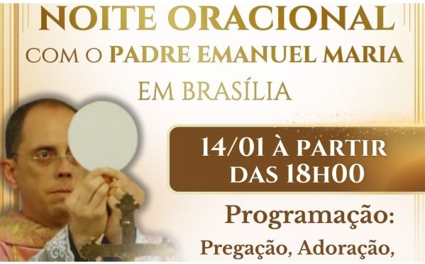 Banner Noite Oracional com o Pe Emanuel Maria