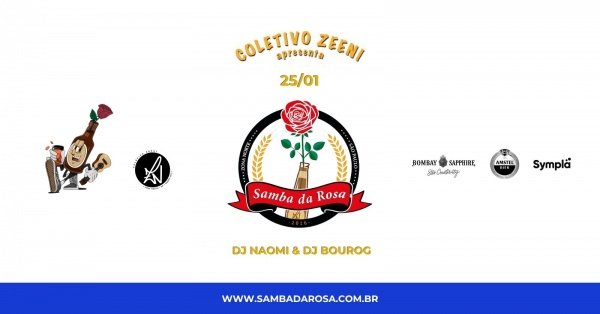 Banner Samba da Rosa - Edição Janeiro