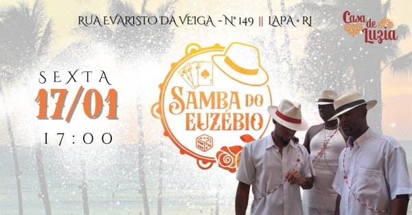 Banner Samba do Euzébio - Verão é na Lapa