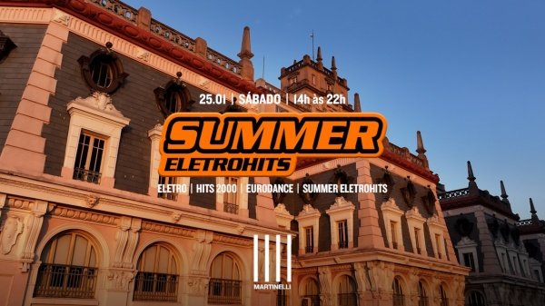 Banner SUMMER ELETROHITS no Edifício Martinelli | 25.01