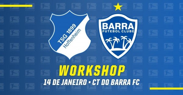 Banner Workshop TSG Hoffenheim: Imersão na Metodologia de Formação Alemã no Barra FC