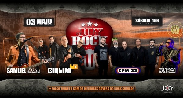 Banner JOY ROCK Festival 11ANOS