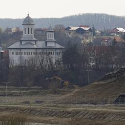 Blick auf die Baustelle für die Mini-Akw in Doicesti (Rumänien)